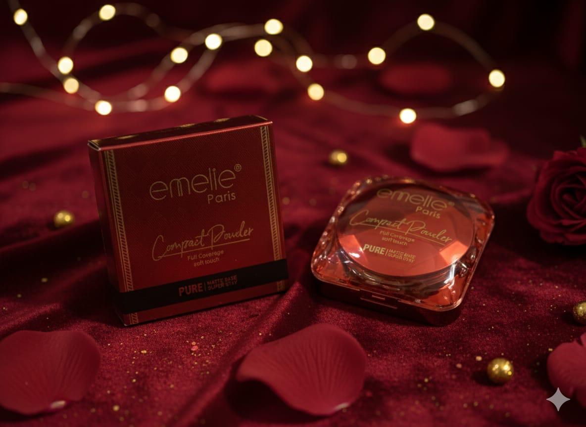 Emelie Paris Compact Powder - Full Coverage Matte Base
