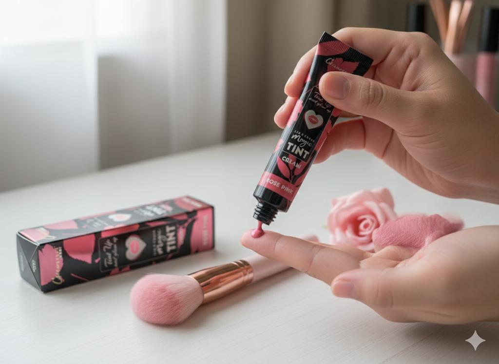 Glamorous Lip & Cheek Magic Tint Cream – Rose Pink | Multi-Use Glow Up Tint