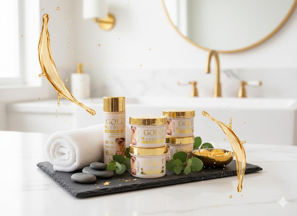 24K Gold Series Luxury Face Cream & Facial Set
