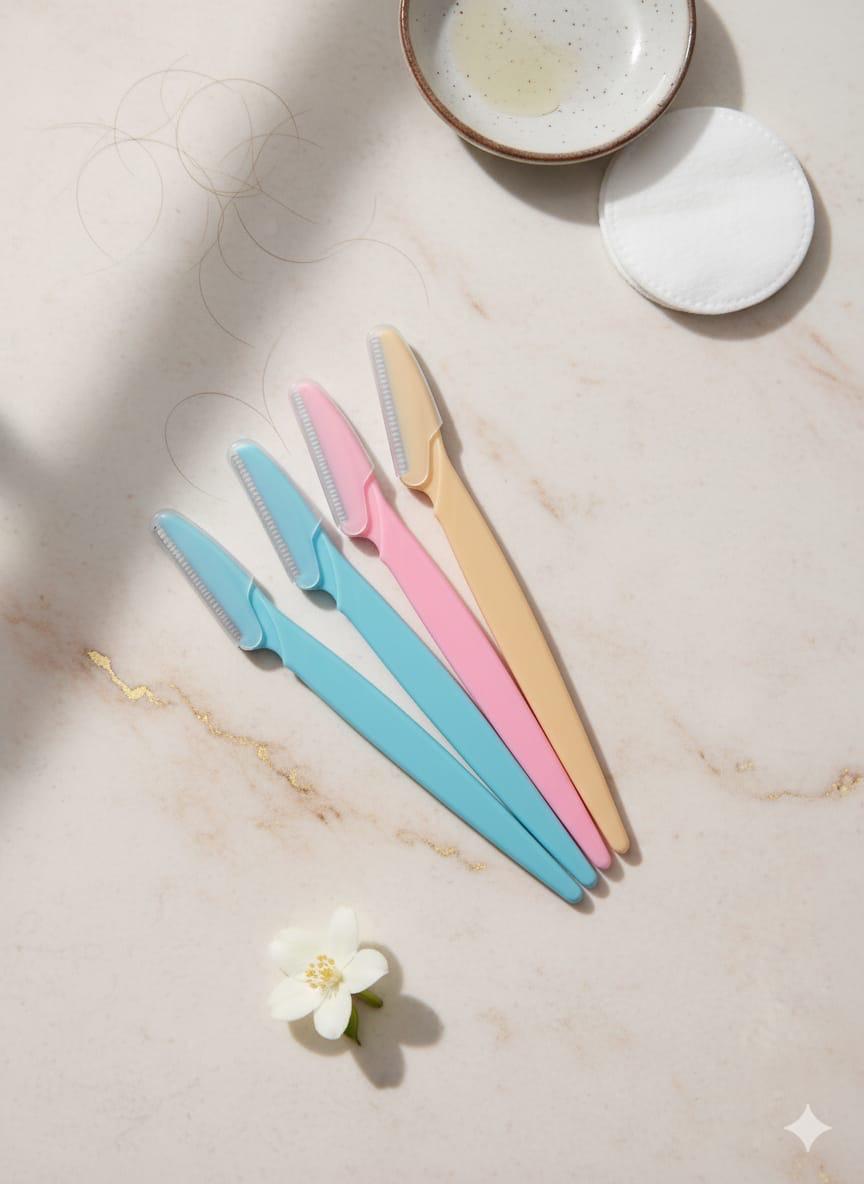 Tinkle Eyebrow &amp; Face Razor - 3 Pcs Set for Easy Hair Removal