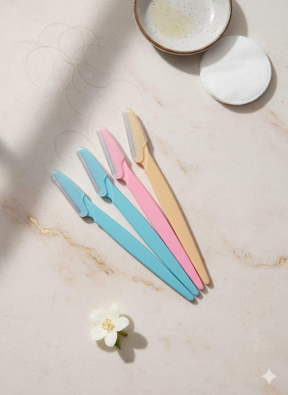 Tinkle Eyebrow &amp; Face Razor - 3 Pcs Set for Easy Hair Removal