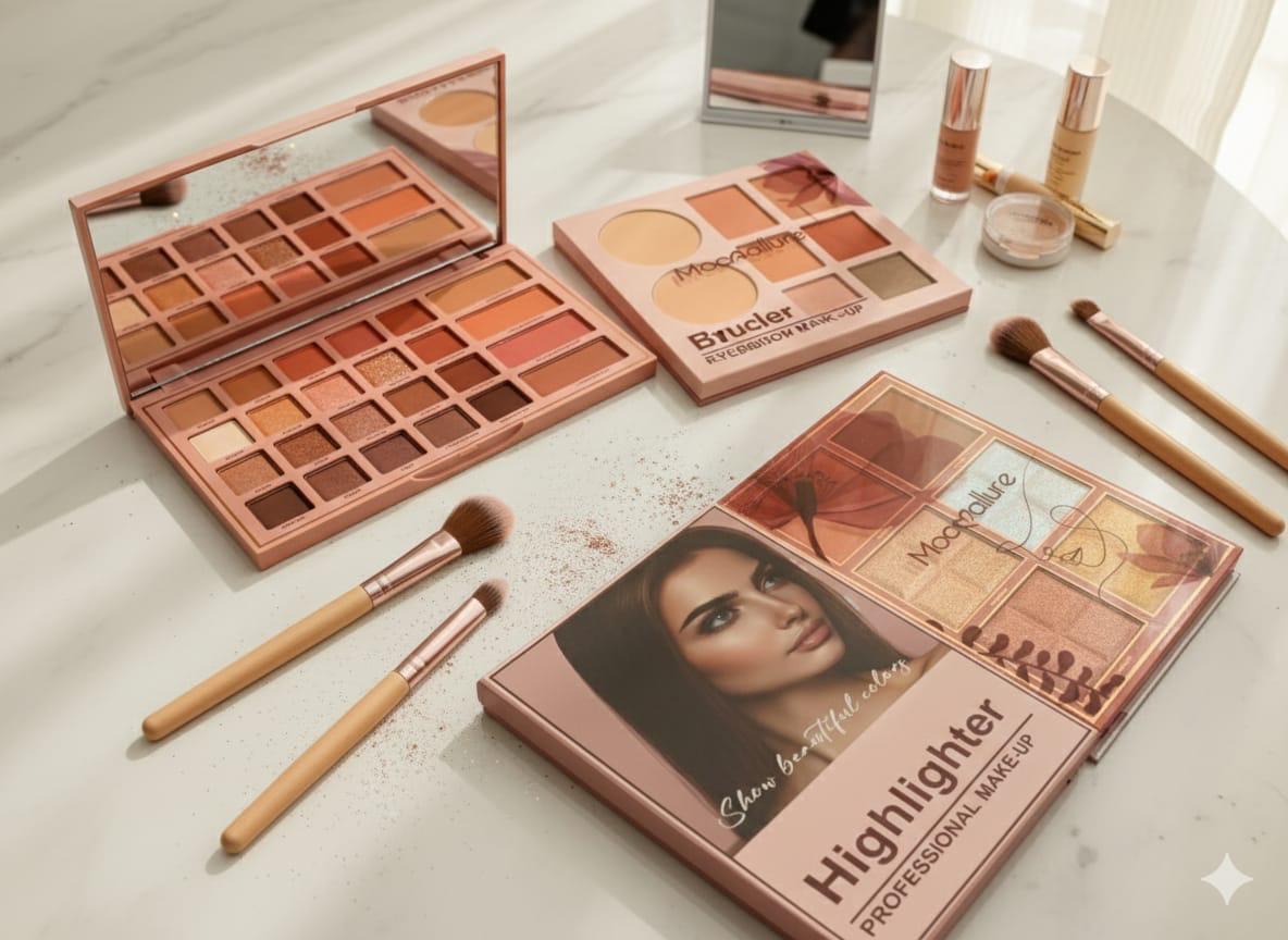 Mocallure Professional Eyeshadow &amp; Highlighter Makeup Palette Set