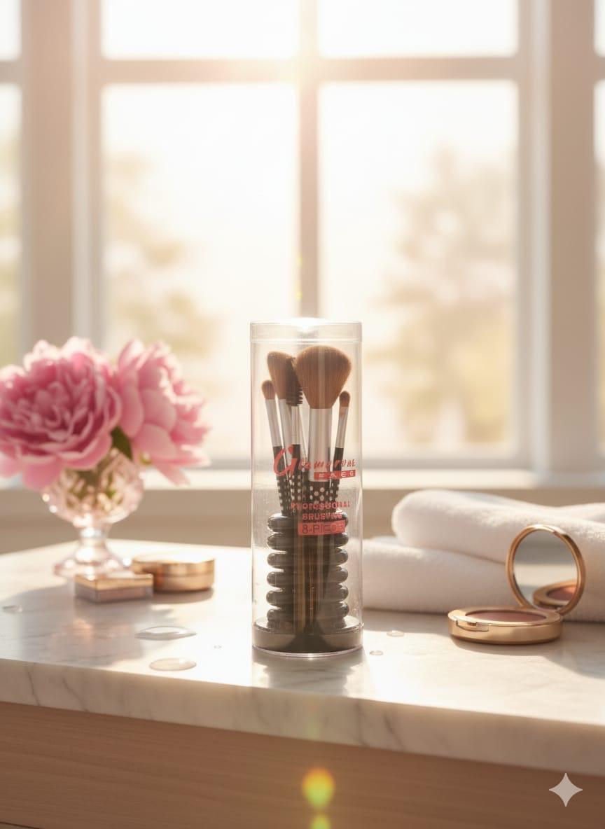 Professional Makeup Brush Set with Storage Tube