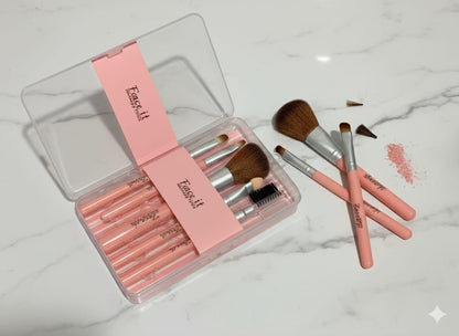 Face it&quot; Mini Makeup Brush Set - 5 Pcs Travel Kit with Case