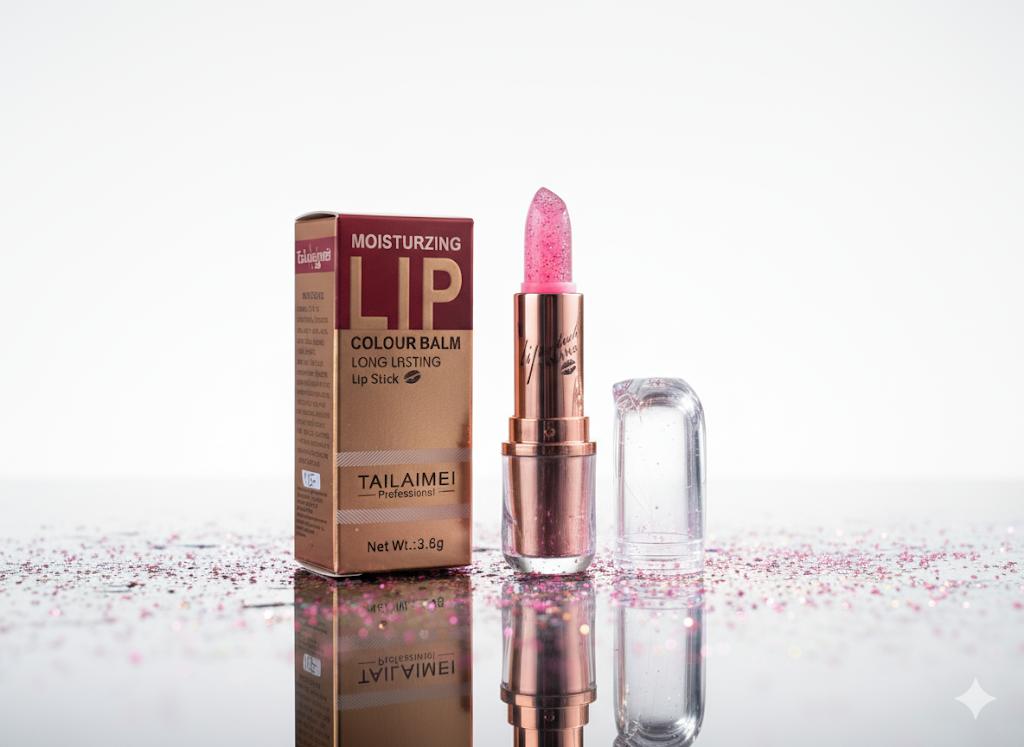 TAILAIMEI Professional Diamond Glitter Moisturizing Lip Balm - Long-Lasting Colour &amp; Hydration