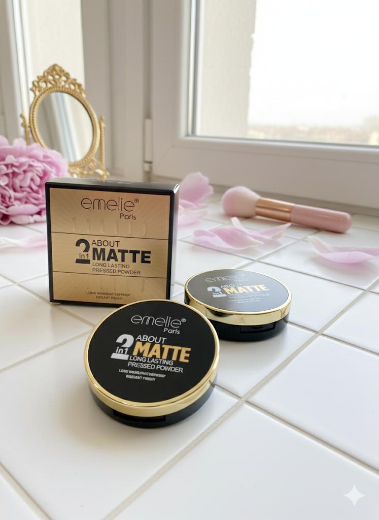 Emelie Paris Matte Maker 24 Compact Powder - Long-Wearing, Radiant Finish