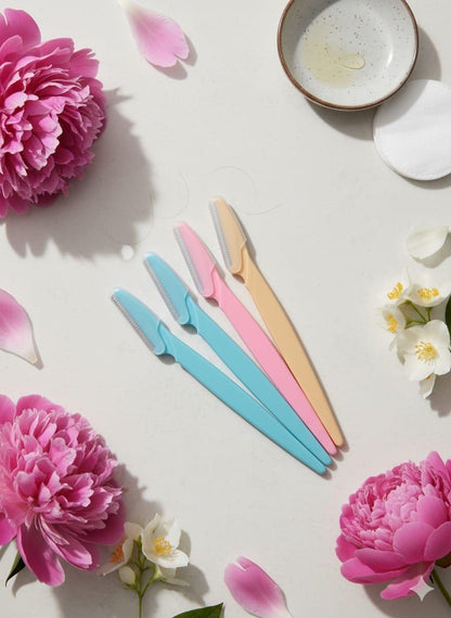 Tinkle Eyebrow &amp; Face Razor - 3 Pcs Set for Easy Hair Removal