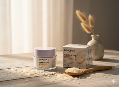 BIOAQUA Rice Face Cream - Deep Moisturizer for Bright &amp; Soft Skin (50g)