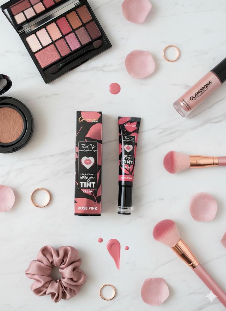 Glamorous Lip &amp; Cheek Magic Tint Cream – Rose Pink | Multi-Use Glow Up Tint