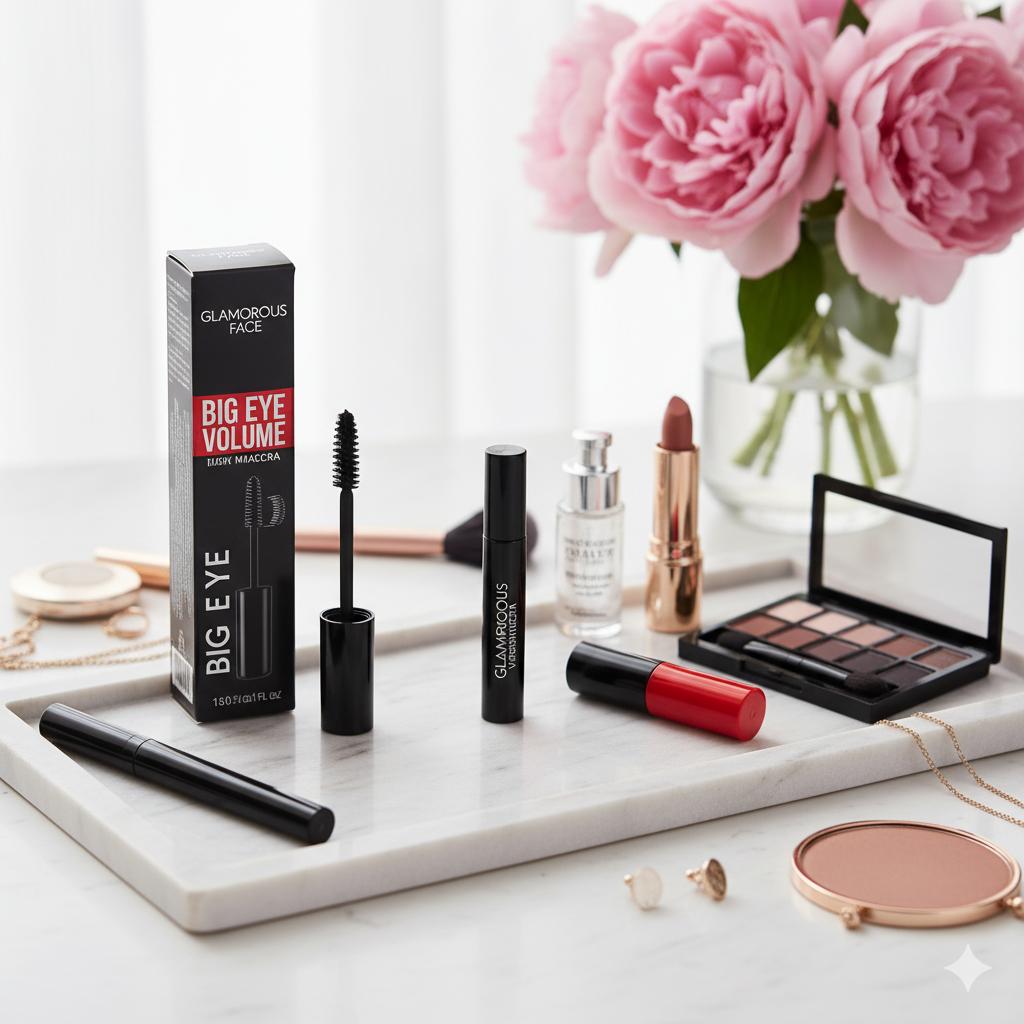 Glamorous Face Big Eye Volume Mascara - Long, Lengthening &amp; Curling