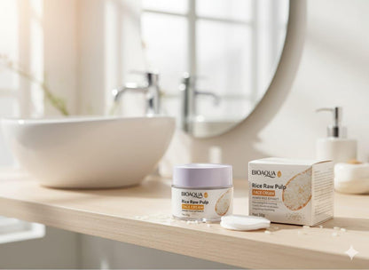 BIOAQUA Rice Raw Pulp Face Cream with Added Rice Extract