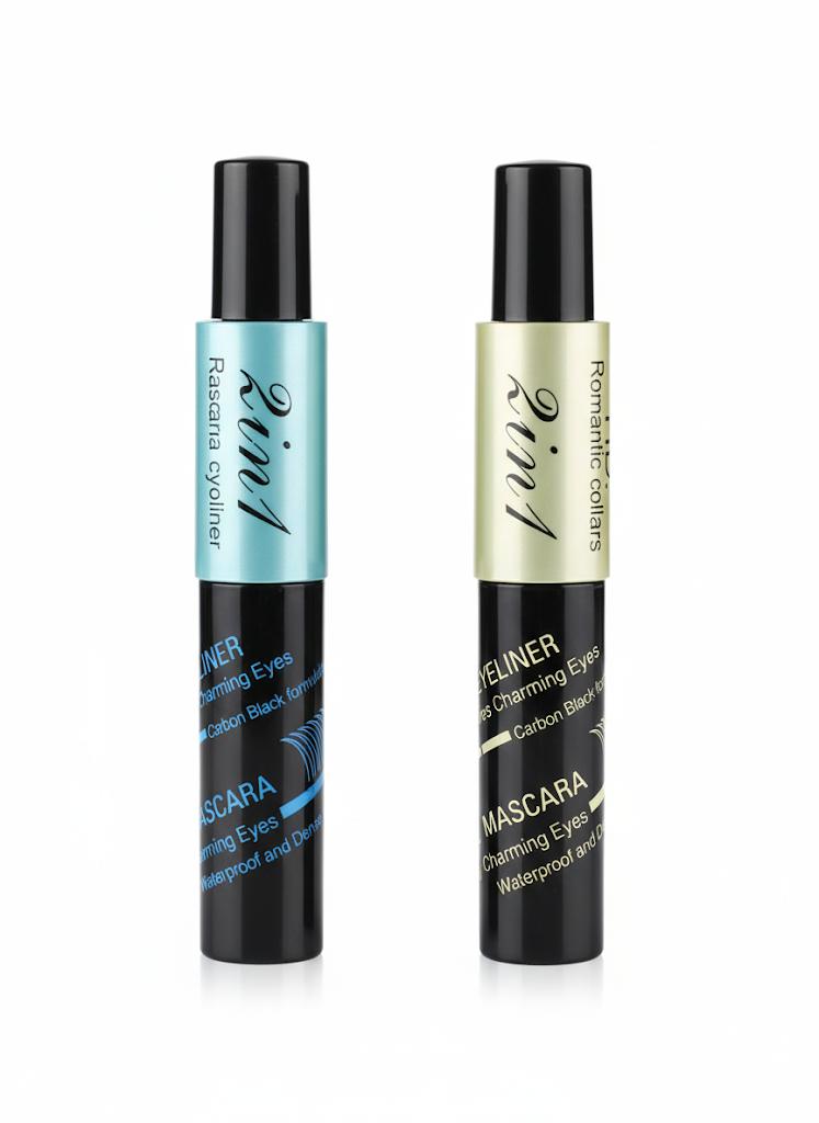 2-in-1 Eyeliner &amp; Mascara Pen - Waterproof Eye Makeup