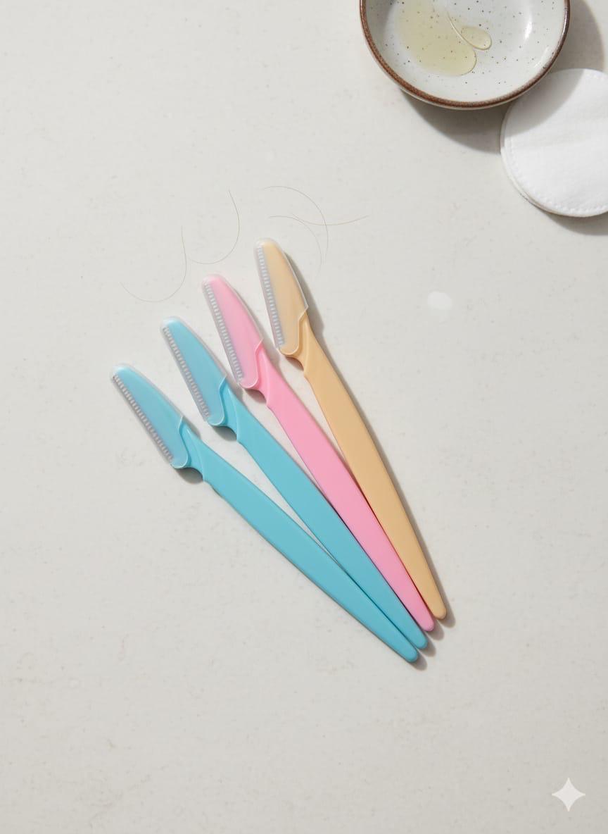 Tinkle Eyebrow &amp; Face Razor - 3 Pcs Set for Easy Hair Removal