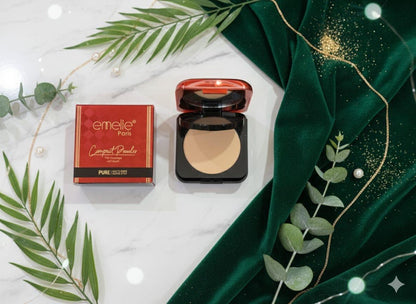 Emelie Paris Compact Powder - Full Coverage Matte Base