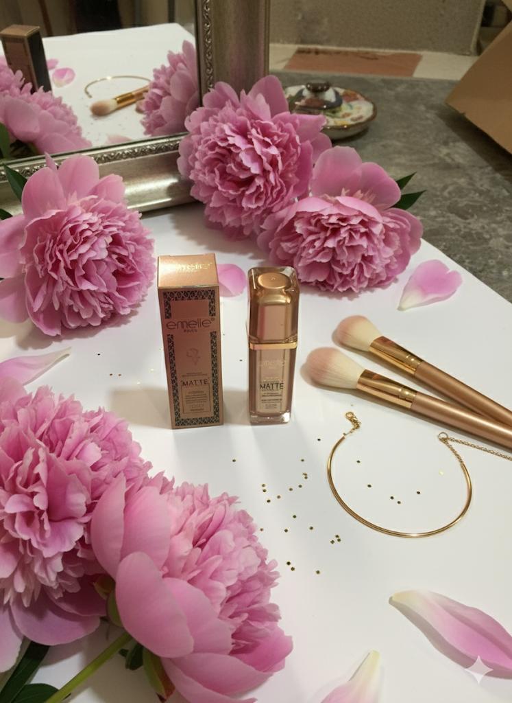 Emelie Paris Matte Waterproof Liquid Foundation - High Coverage