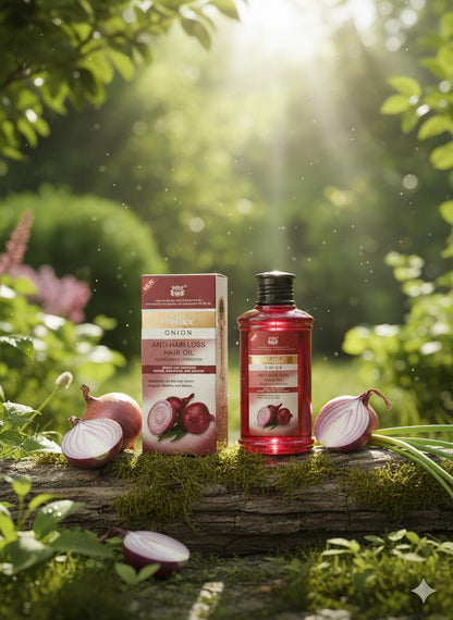 Wellice Onion Anti-Hair Loss Hair Oil | Nourishing &amp; Strengthening for Softer, Healthier Hair
